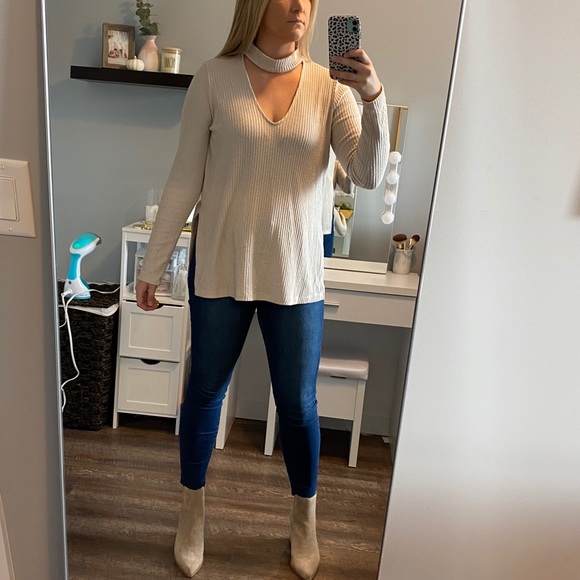 Lush Sweaters - Lush Nude Sweater